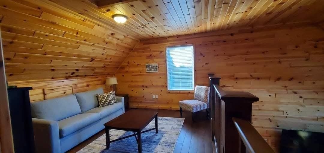 Cozy loft sitting area